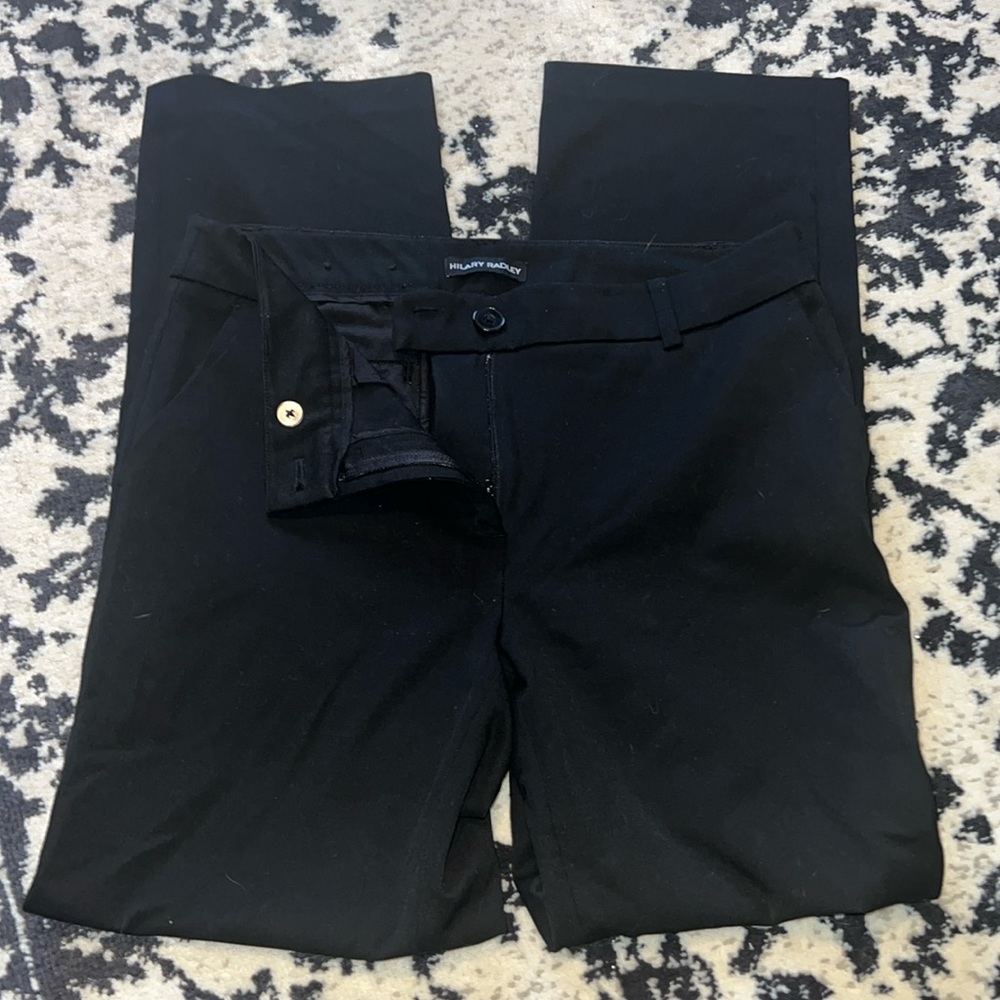 Women’s black dress slacks straight leg